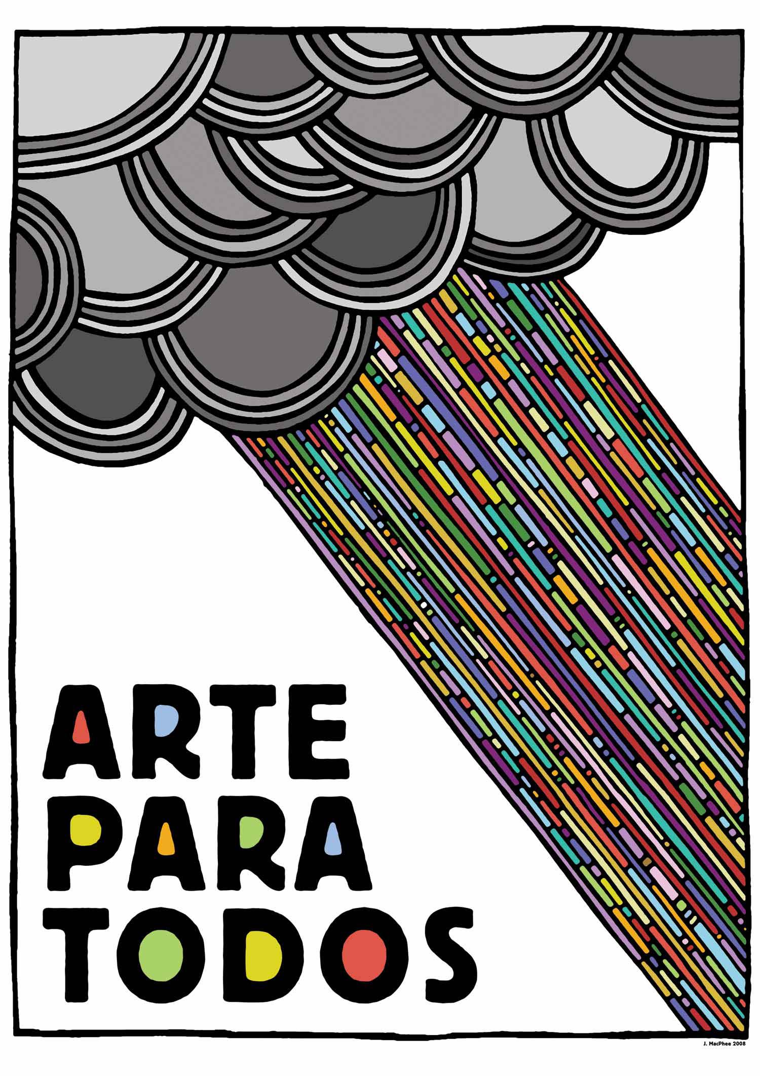 Arte Para Todos” (Art for All), a poster by Josh MacPhee.