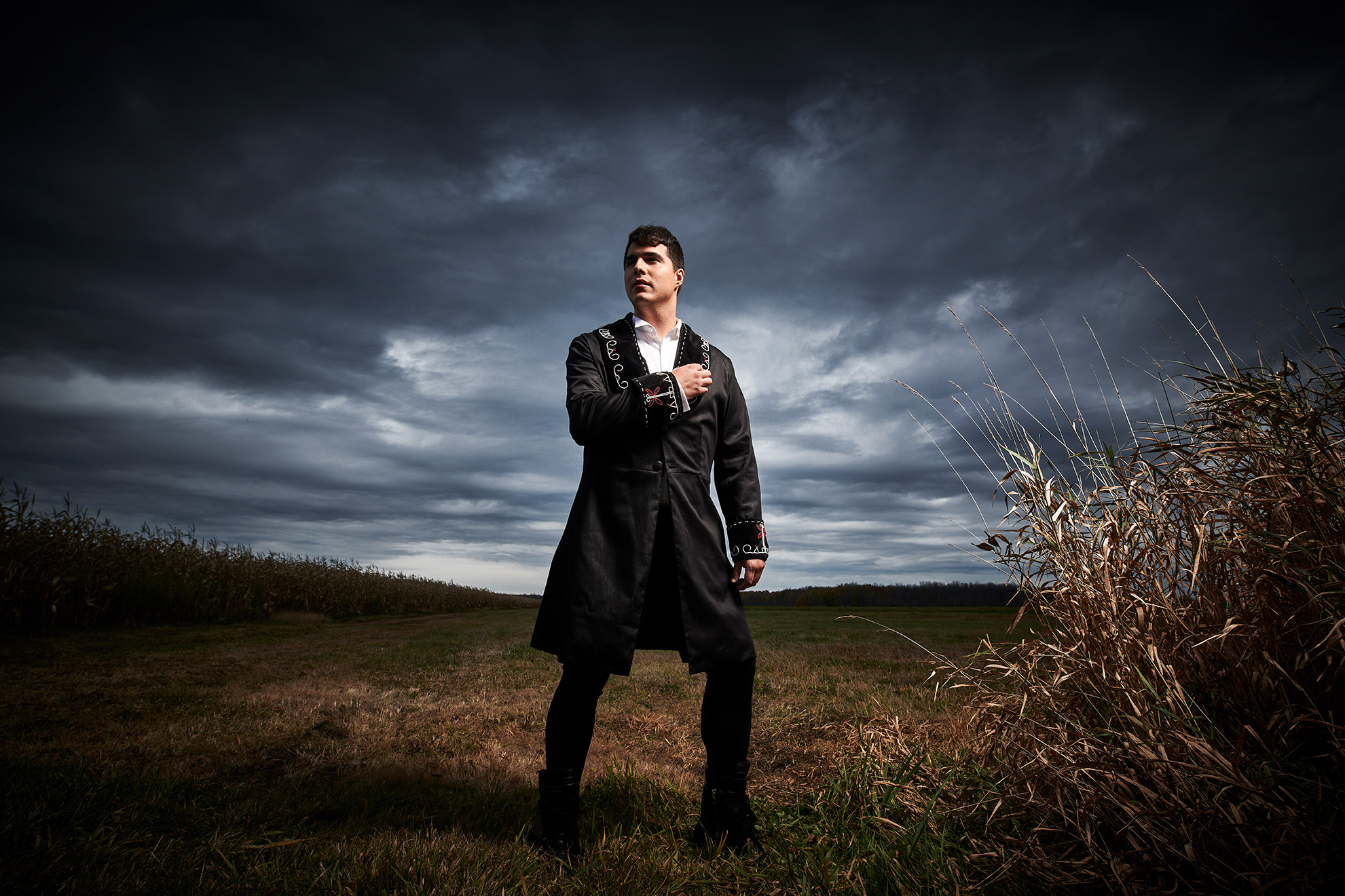 A photograph of the artist Jeremy Dutcher.