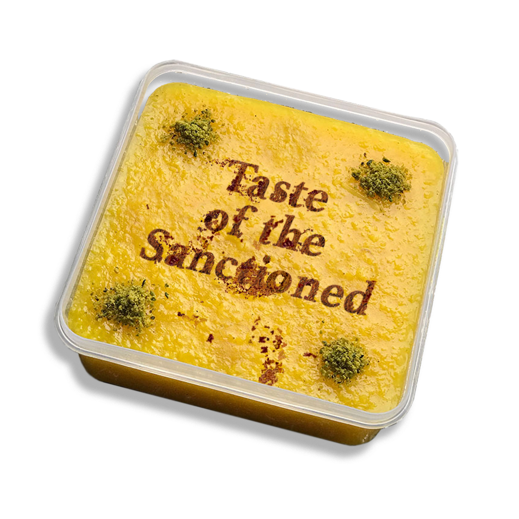 The title of the exhibition, "Taste of the Sanctioned."