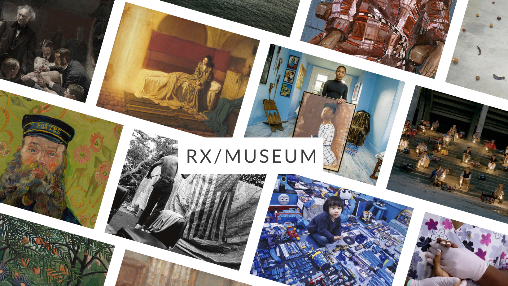 Collage of artworks from the RX/Museum