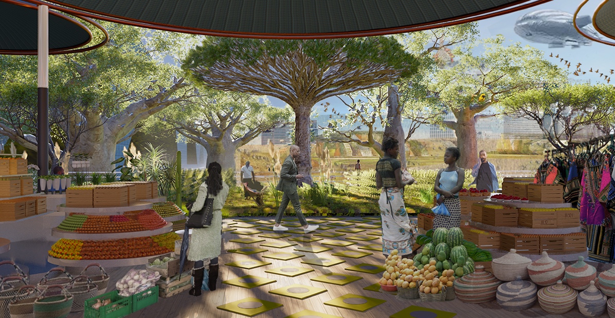 Market, Year 2180 Johannesburg